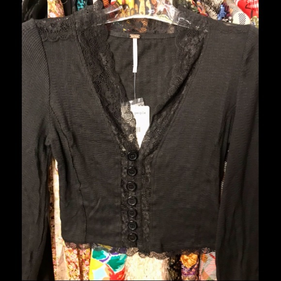 FREE PEOPLE long sleeve top - Picture 2 of 6